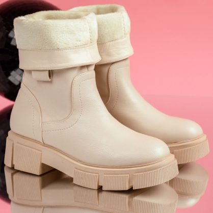 Reducere 25% la Cizme Scurte Dama Ayfer Bej #8802M