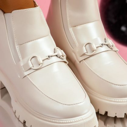 Reducere 41% la Ghete Dama Ambra Bej #8690M