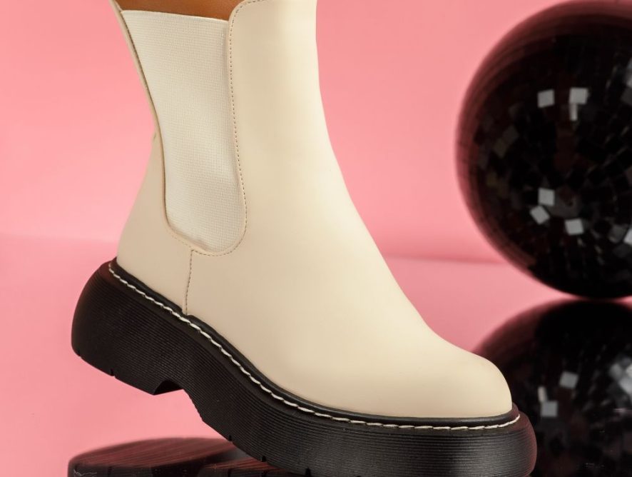 Reducere 22% la Ghete Dama Grazia Bej #8750M