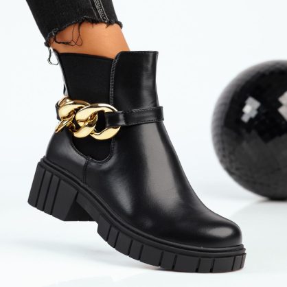 Reducere 22% la Ghete Dama Rain5 Negre #8833M