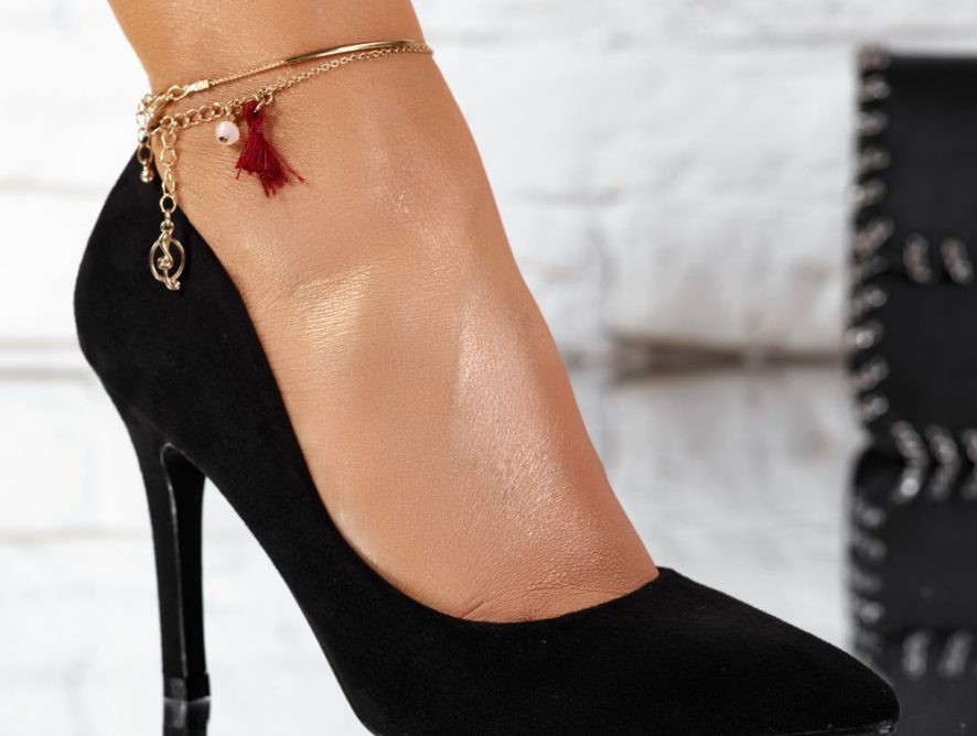 Reducere 24% la Pantofi Dama cu Toc Vogue Negri #9609