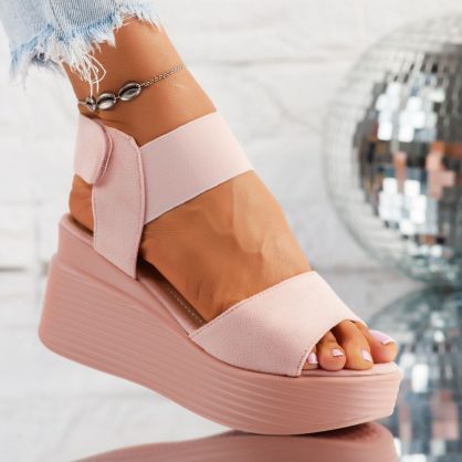 Reducere 41% la Sandale Dama cu Platforma Maryse Roz2 #10259