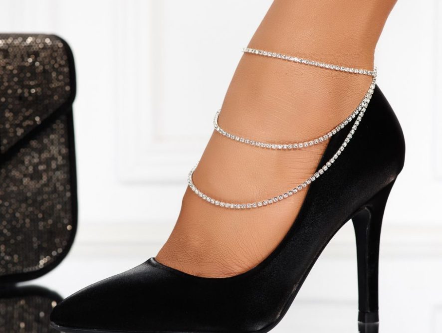 Reducere 22% la Pantofi Dama cu Toc Lane Negri #12368