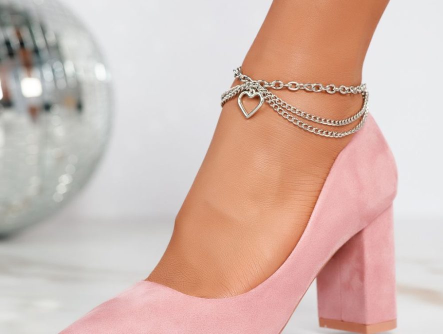 Reducere 24% la Pantofi Dama cu Toc Daria Roz #12363
