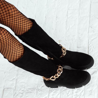 Reducere 25% la Cizme Scurte Dama Abbey Negre #12457