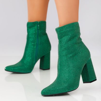 Reducere 29% la Botine Dama Nola Verzi #12801