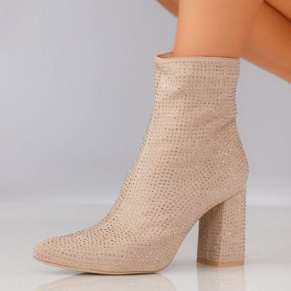 Reducere 29% la Botine Dama Nola Bej #12800