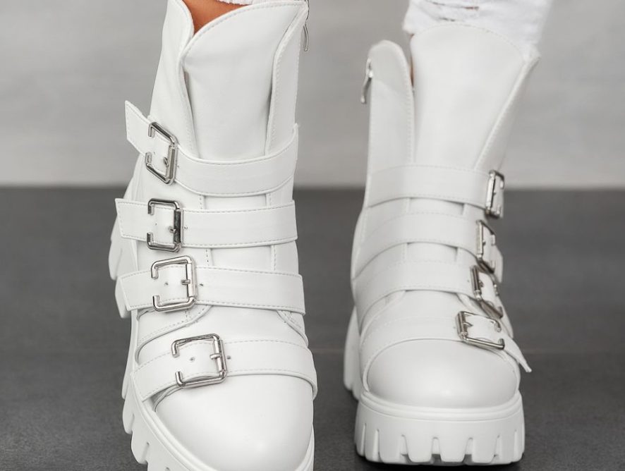 Reducere 23% la Ghete Dama Connor Albe #12813