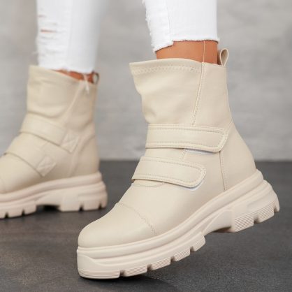 Reducere 29% la Ghete Dama Skyler Bej #12826