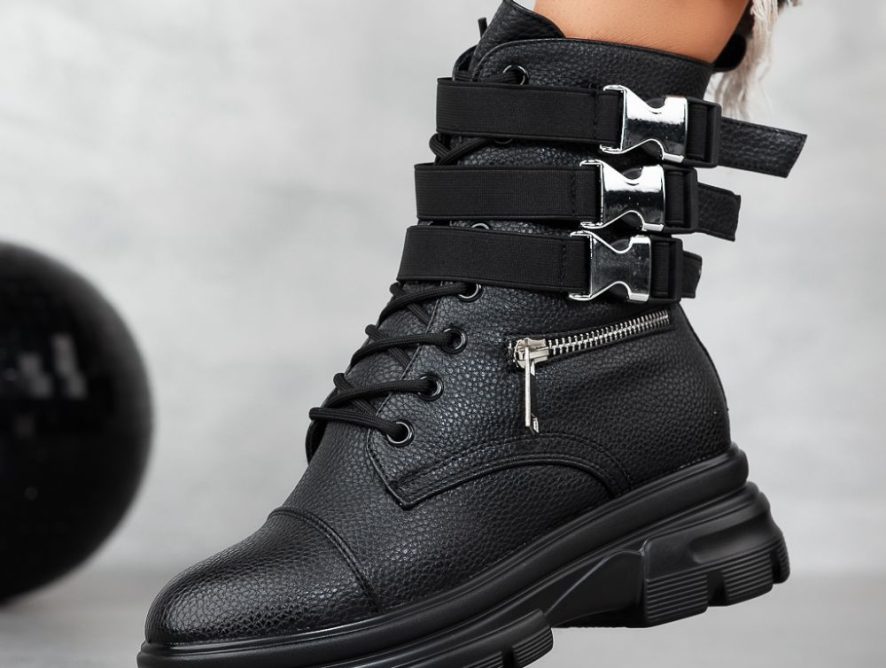 Reducere 29% la Ghete Dama Gloria Negre #12834