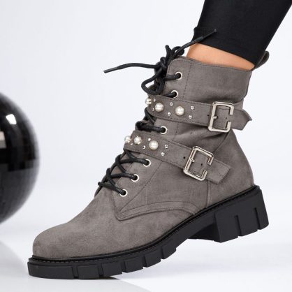 Reducere 24% la Ghete Dama Harlow Gri #12949