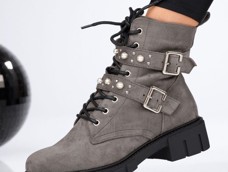 Reducere 24% la Ghete Dama Harlow Gri #12949