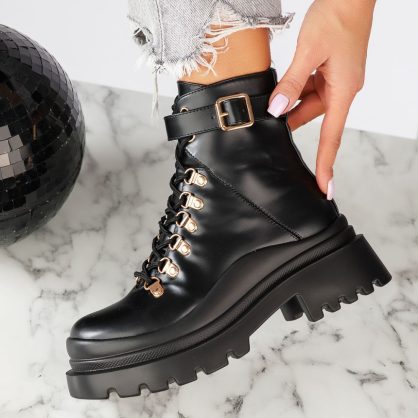 Reducere 24% la Ghete Dama Sienna Negre #13234