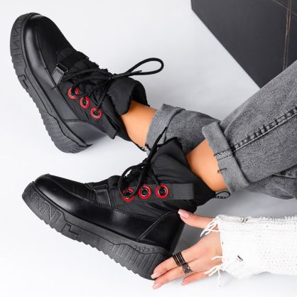 Reducere 25% la Ghete Dama Tania Negre #13369