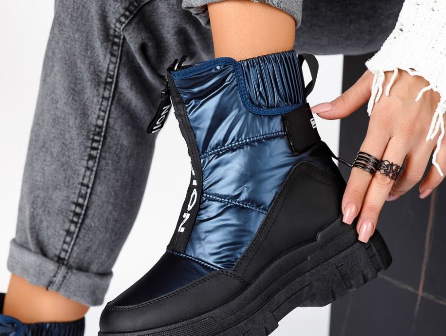 Reducere 25% la Ghete Dama Carla Albastre #13364