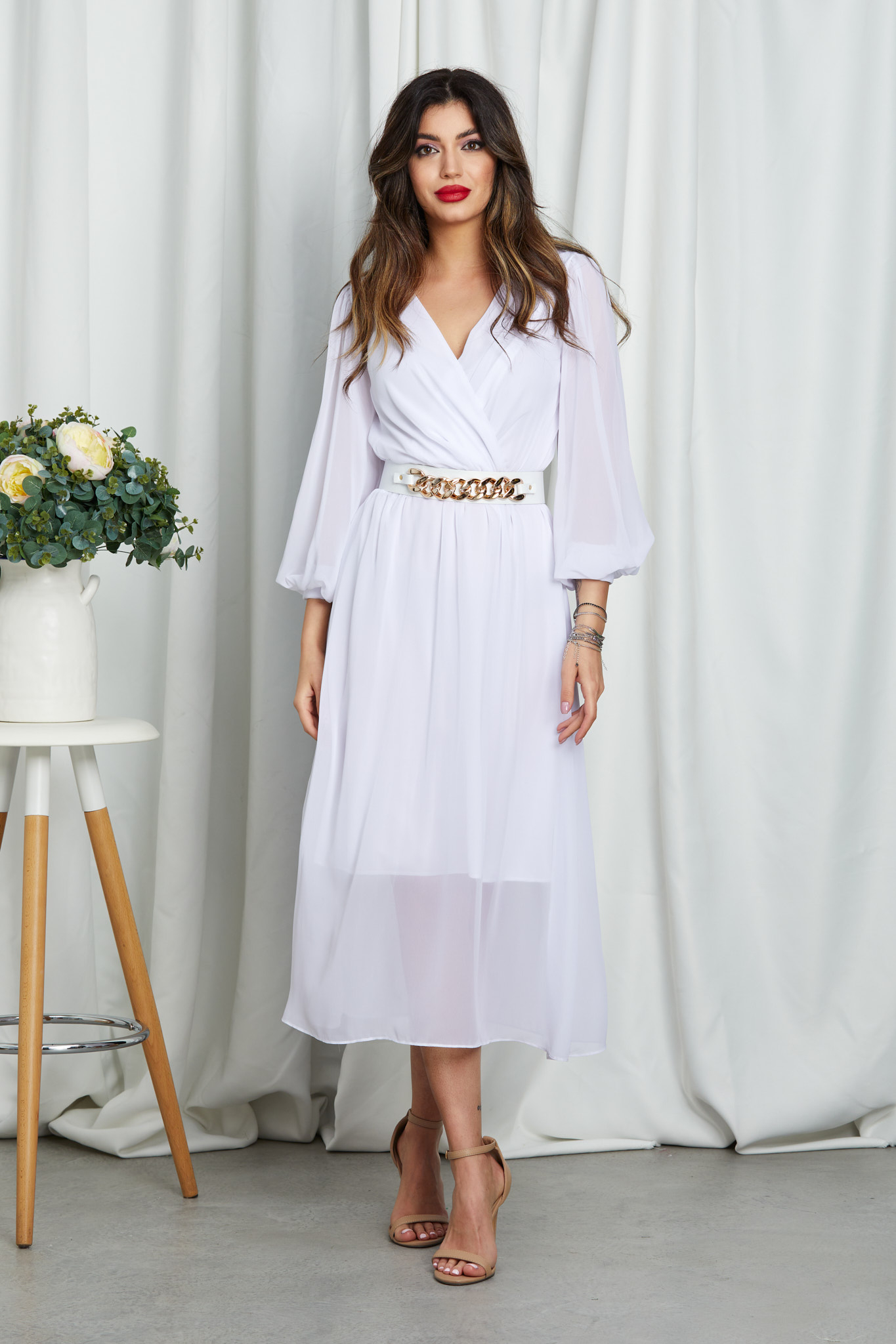 Reducere 15% la Rochie Tricya Alba