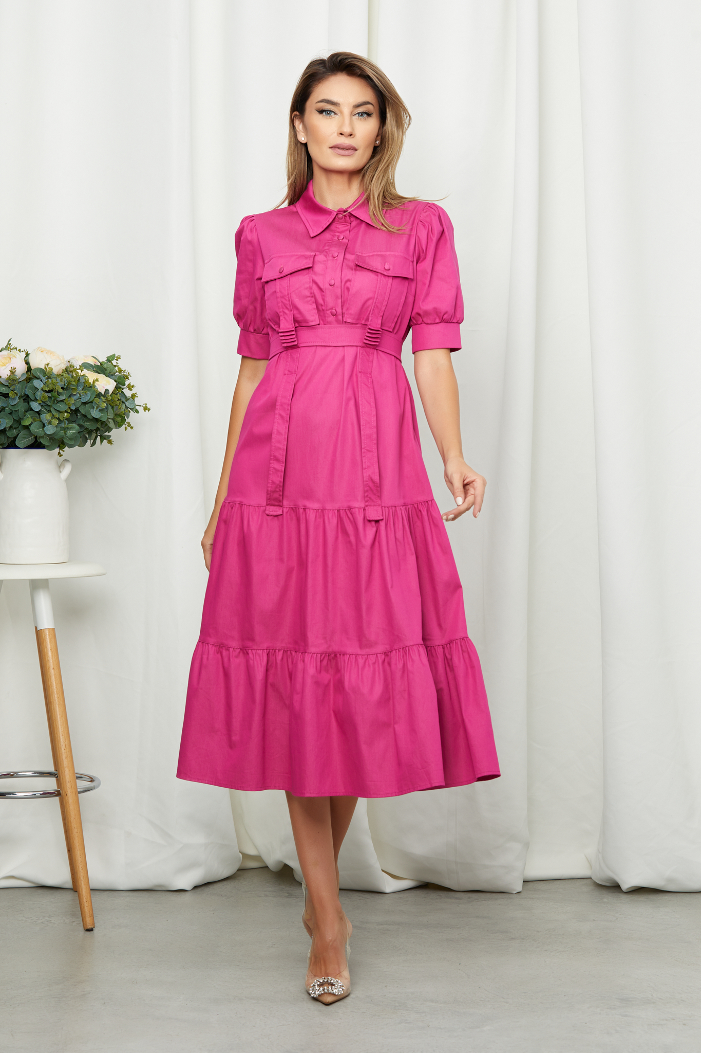 Reducere 14% la Rochie Lorena Fucsia