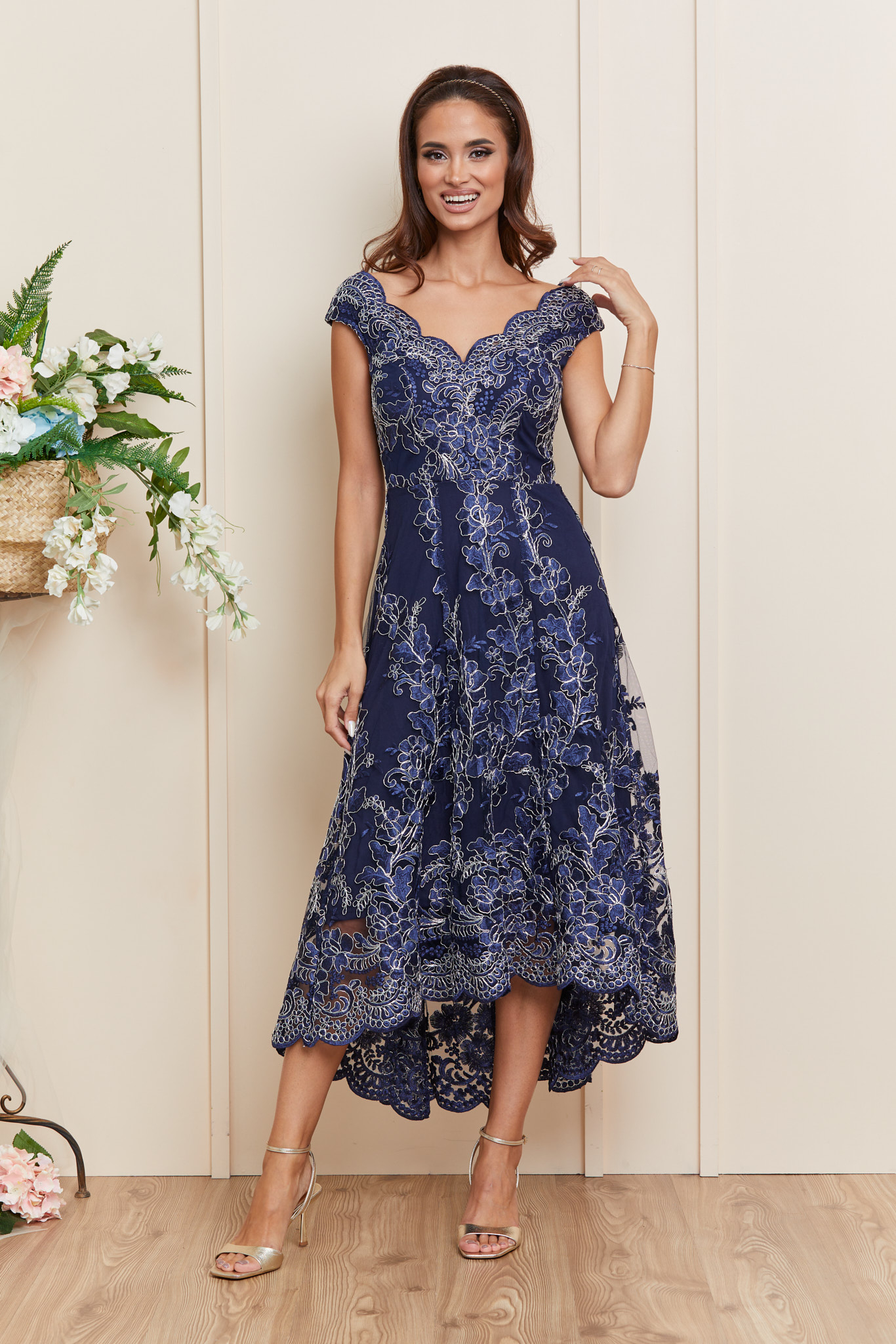 Reducere 14% la Rochie Jacline Bleumarin