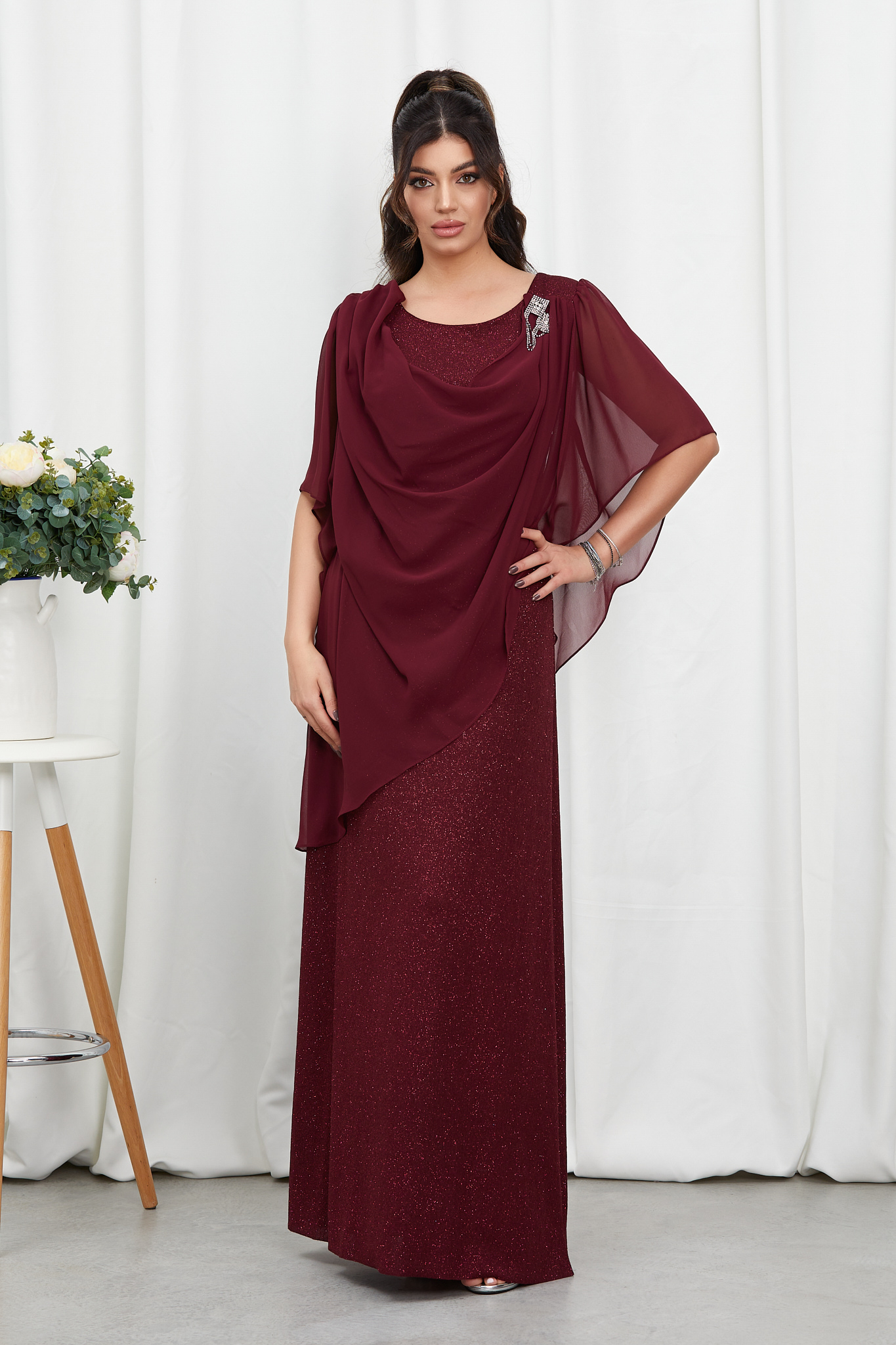 Reducere 26% la Rochie Brilliante Bordo