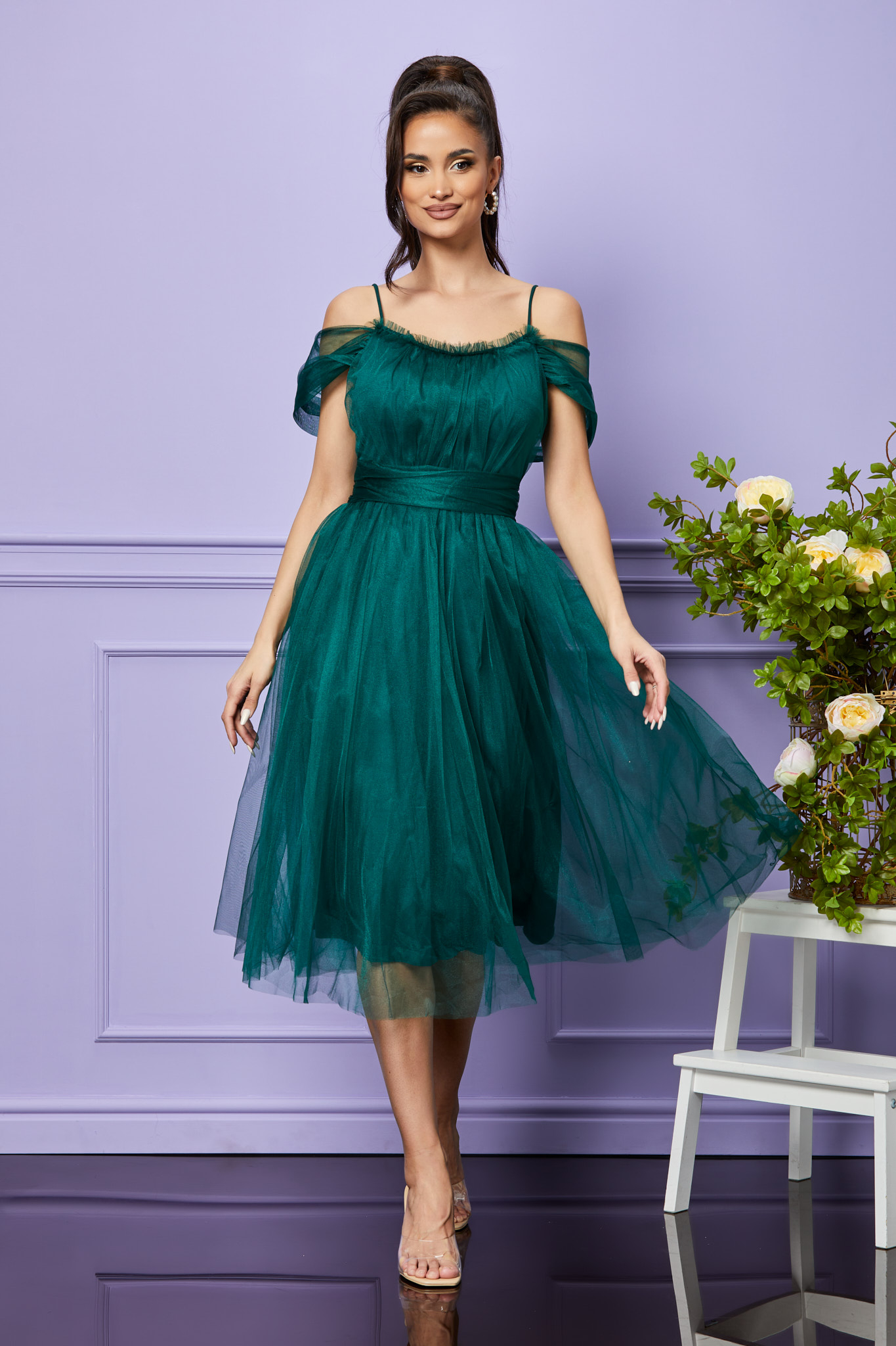 Reducere 9% la Rochie Queeny Verde