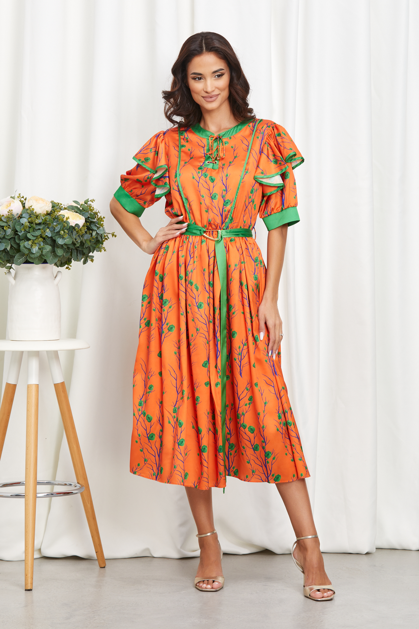 Reducere 43% la Rochie Riva Orange