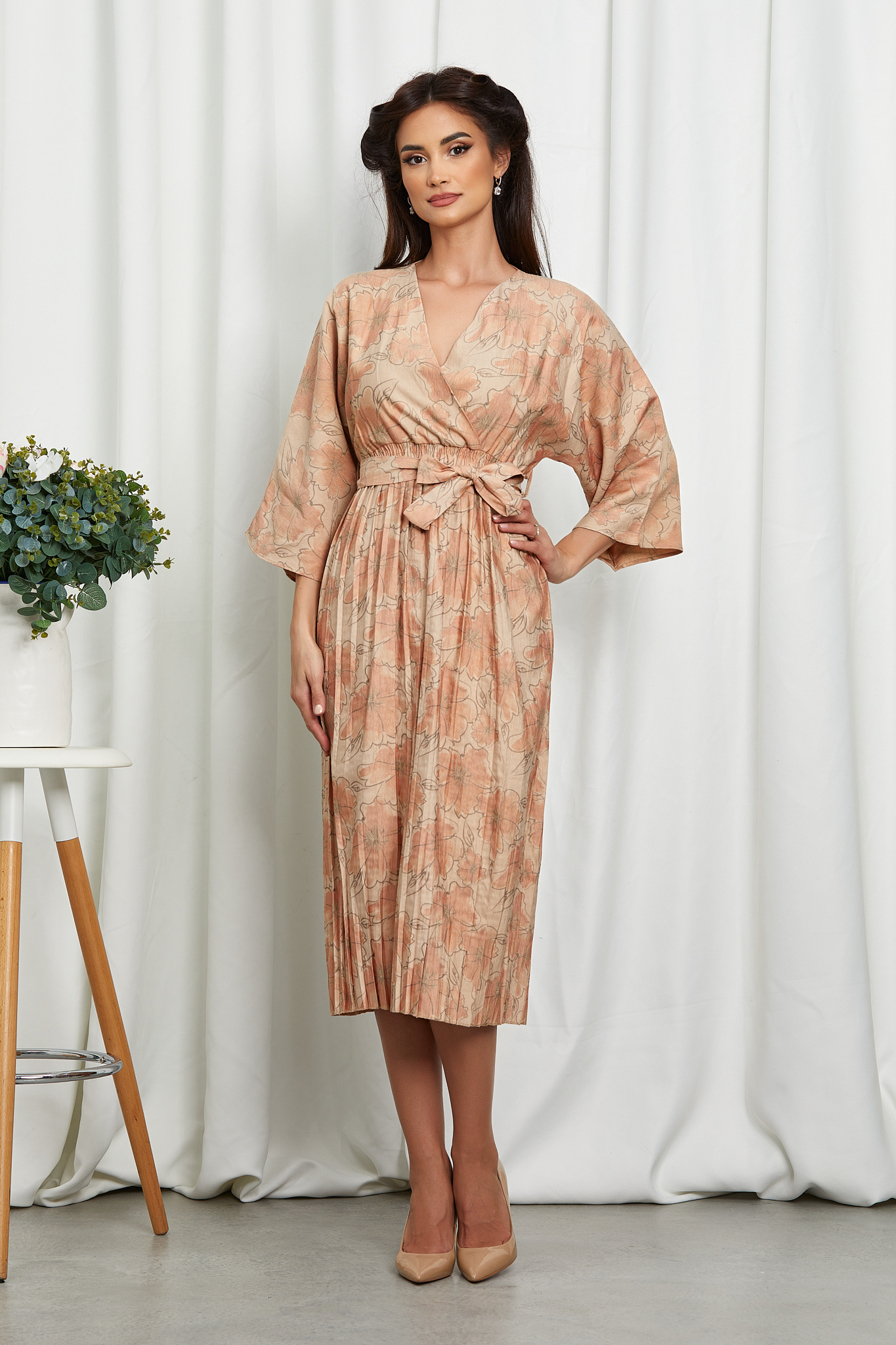 Reducere 40% la Rochie Nyrra Orange Floral