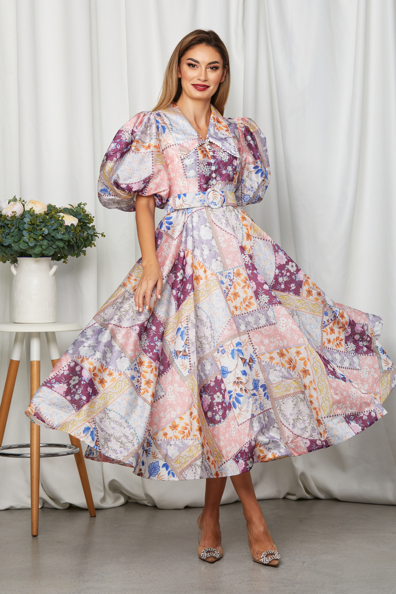 Reducere 29% la Rochie Giulianna Rose Multi