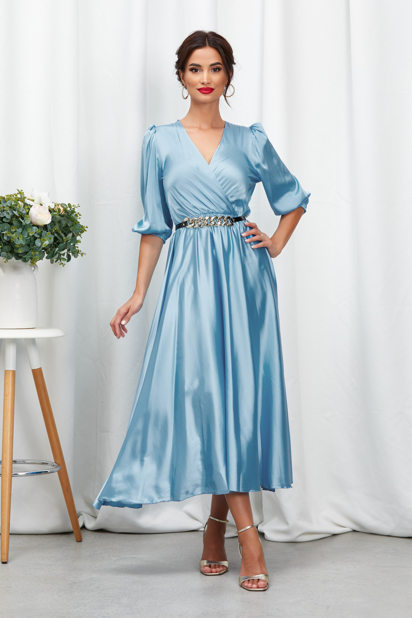Reducere 20% la Rochie Yolanda Bleu Deschis