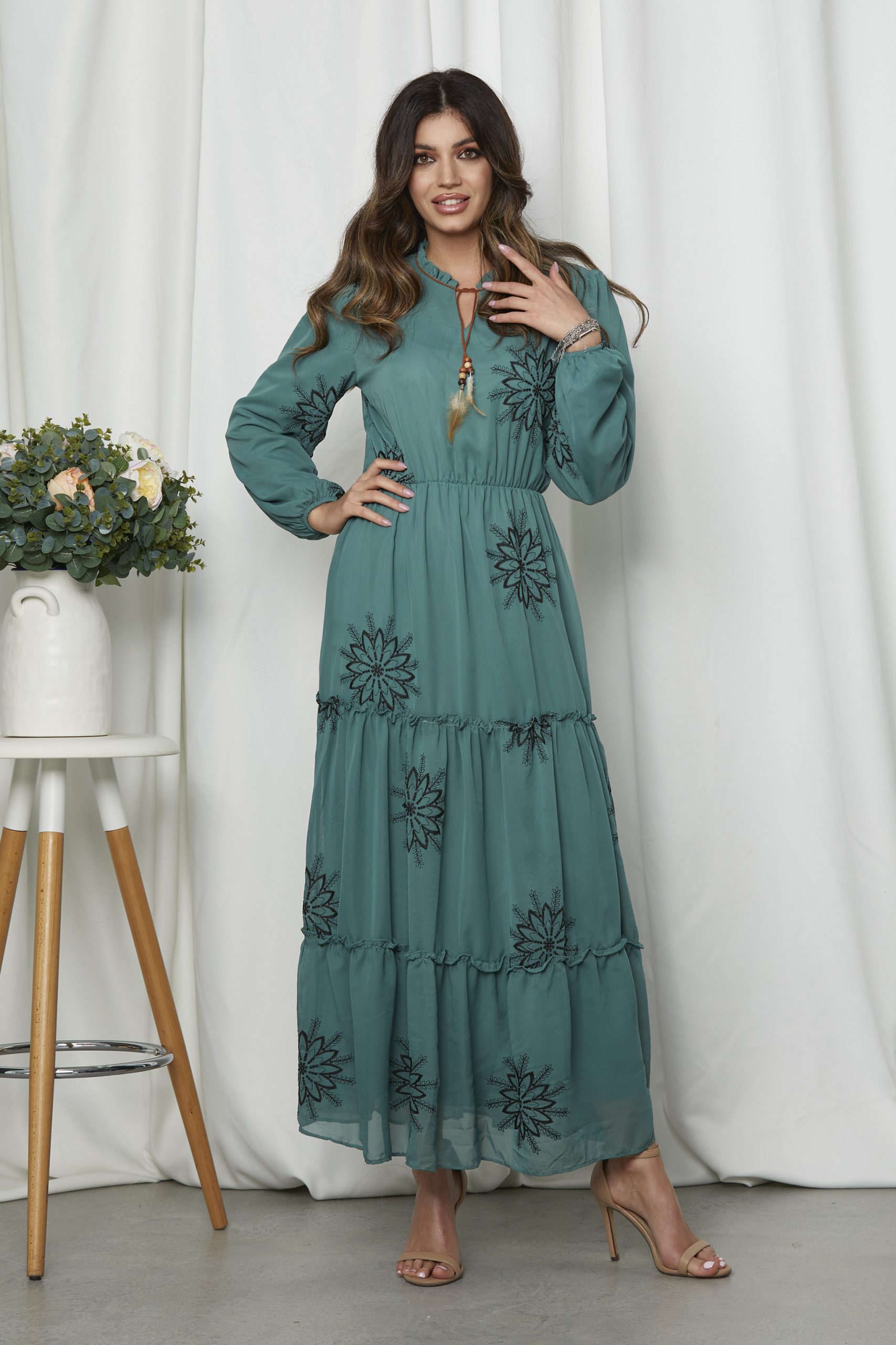Reducere 36% la Rochie Monara Verde
