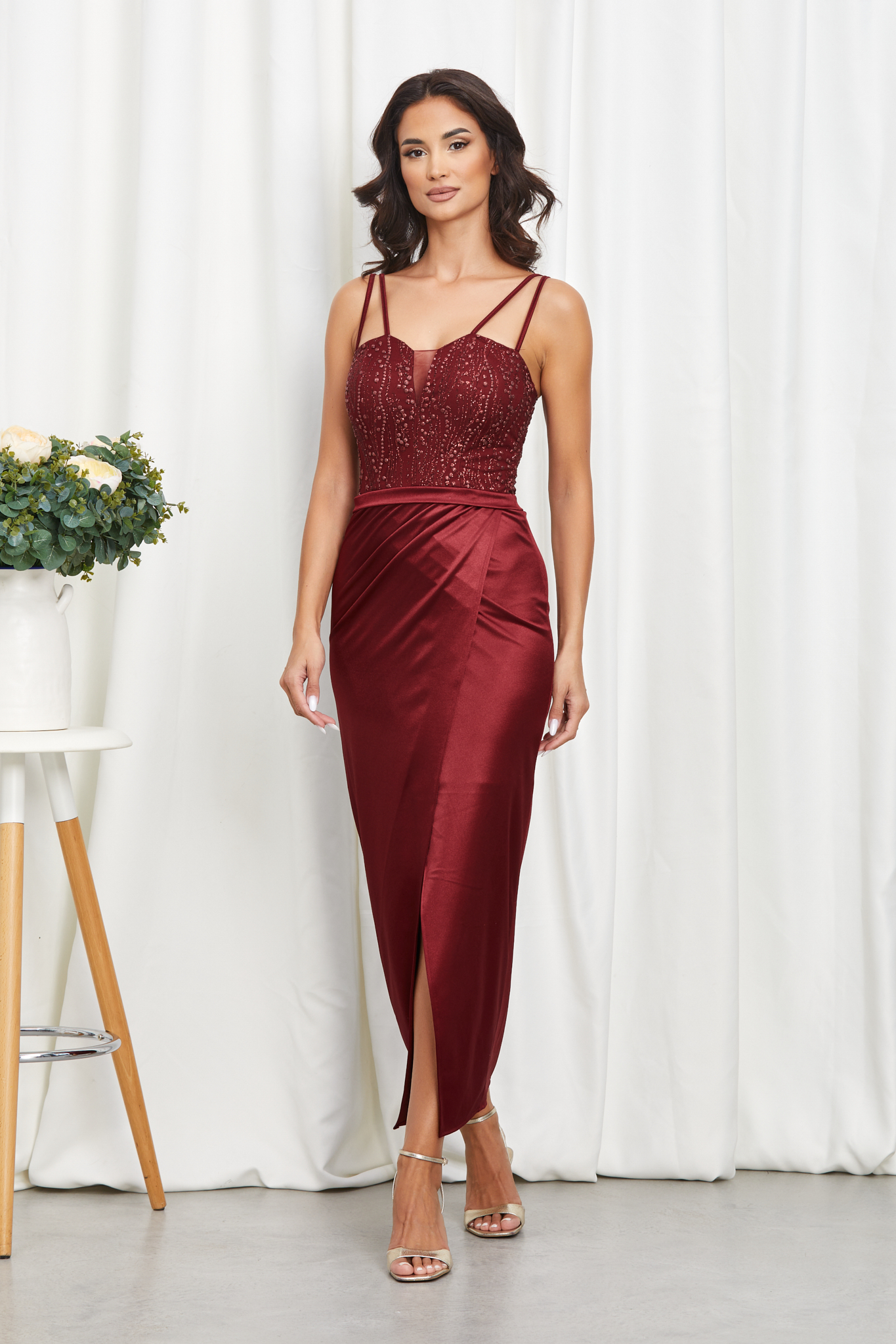 Reducere 25% la Rochie Seductive Bordo