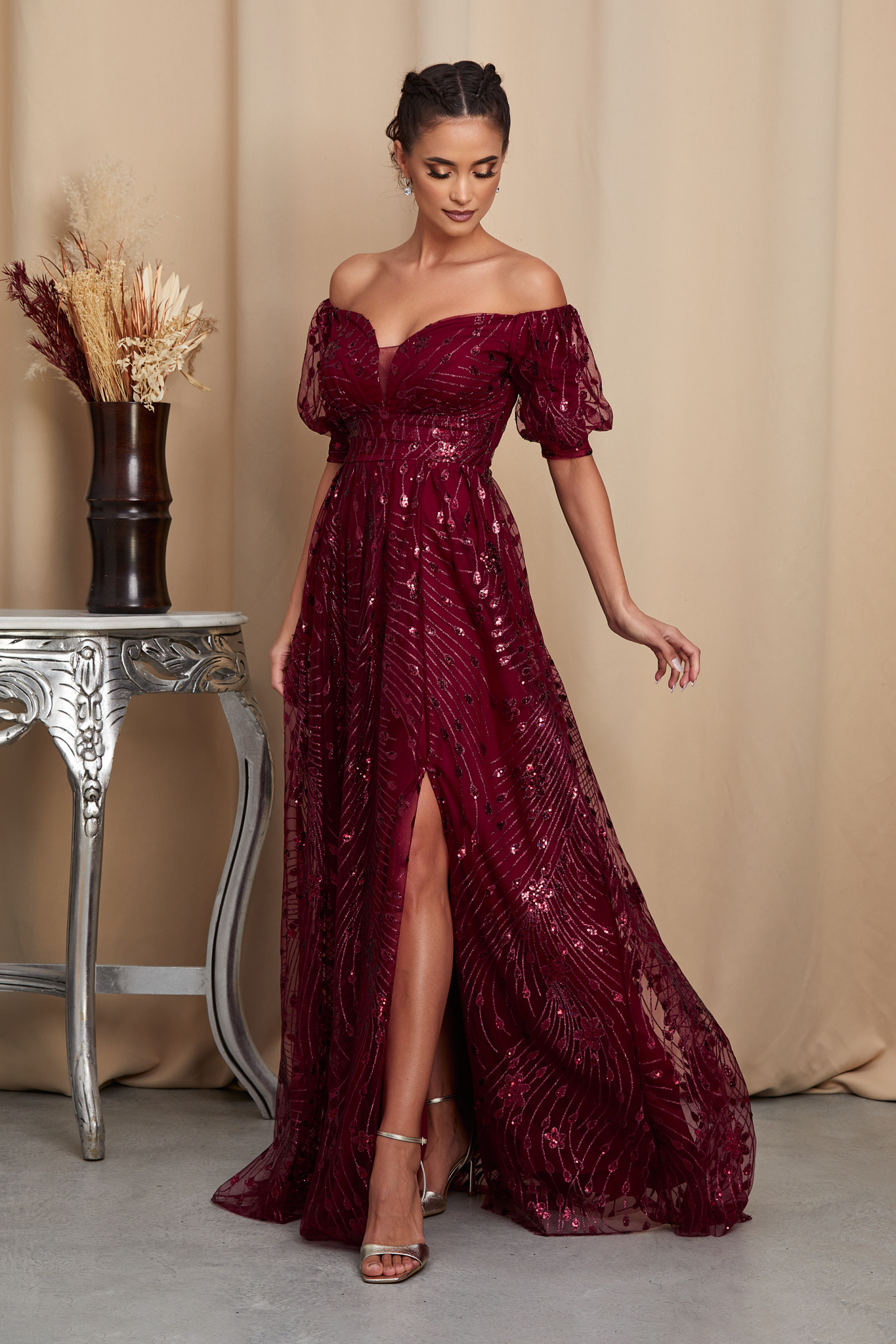 Reducere 7% la Rochie Bellona Bordo