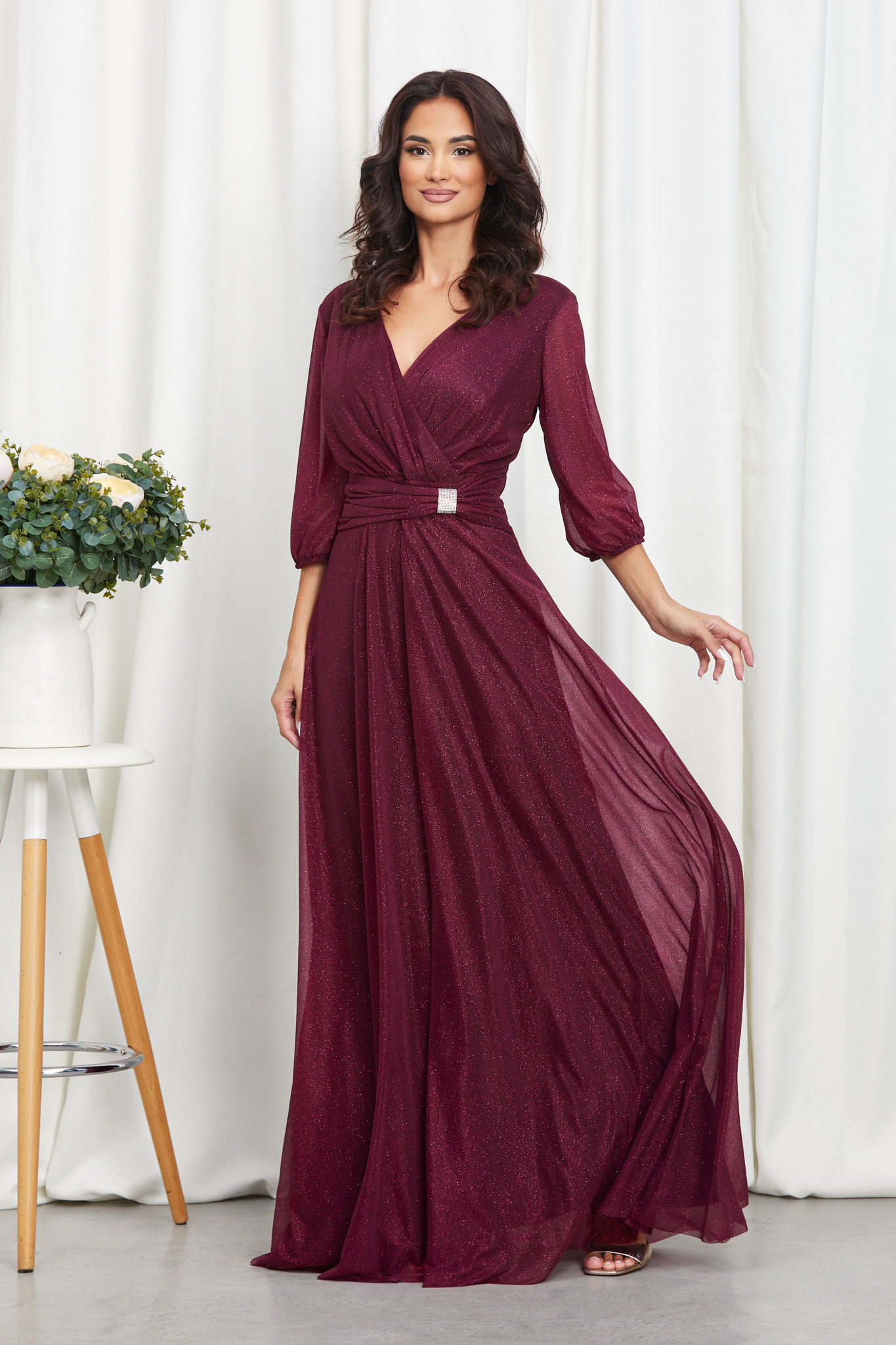Reducere 12% la Rochie Scarlett Bordo