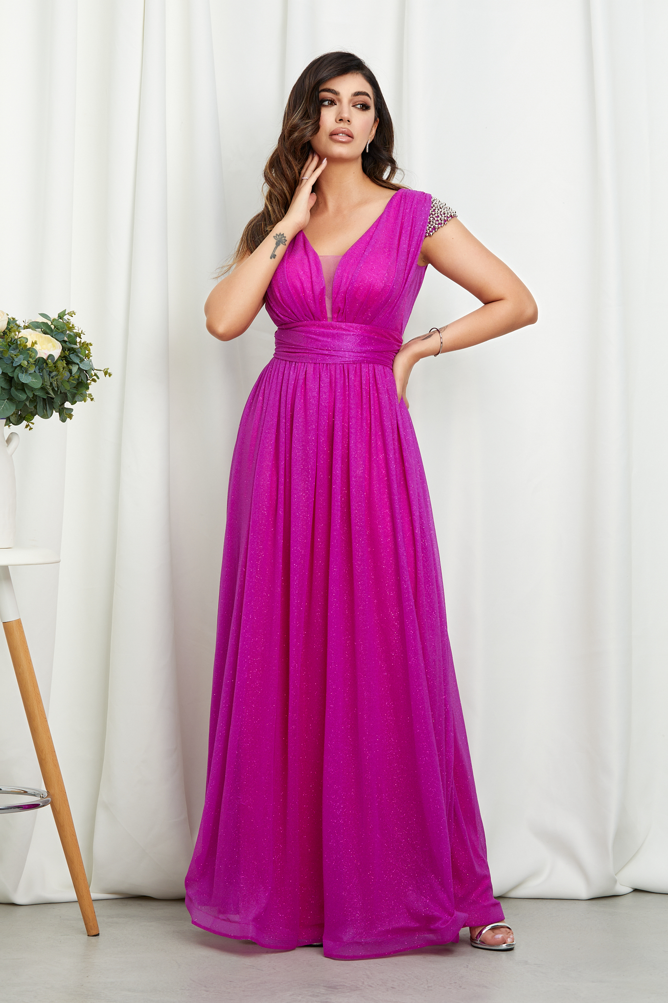 Reducere 15% la Rochie Florence Fucsia
