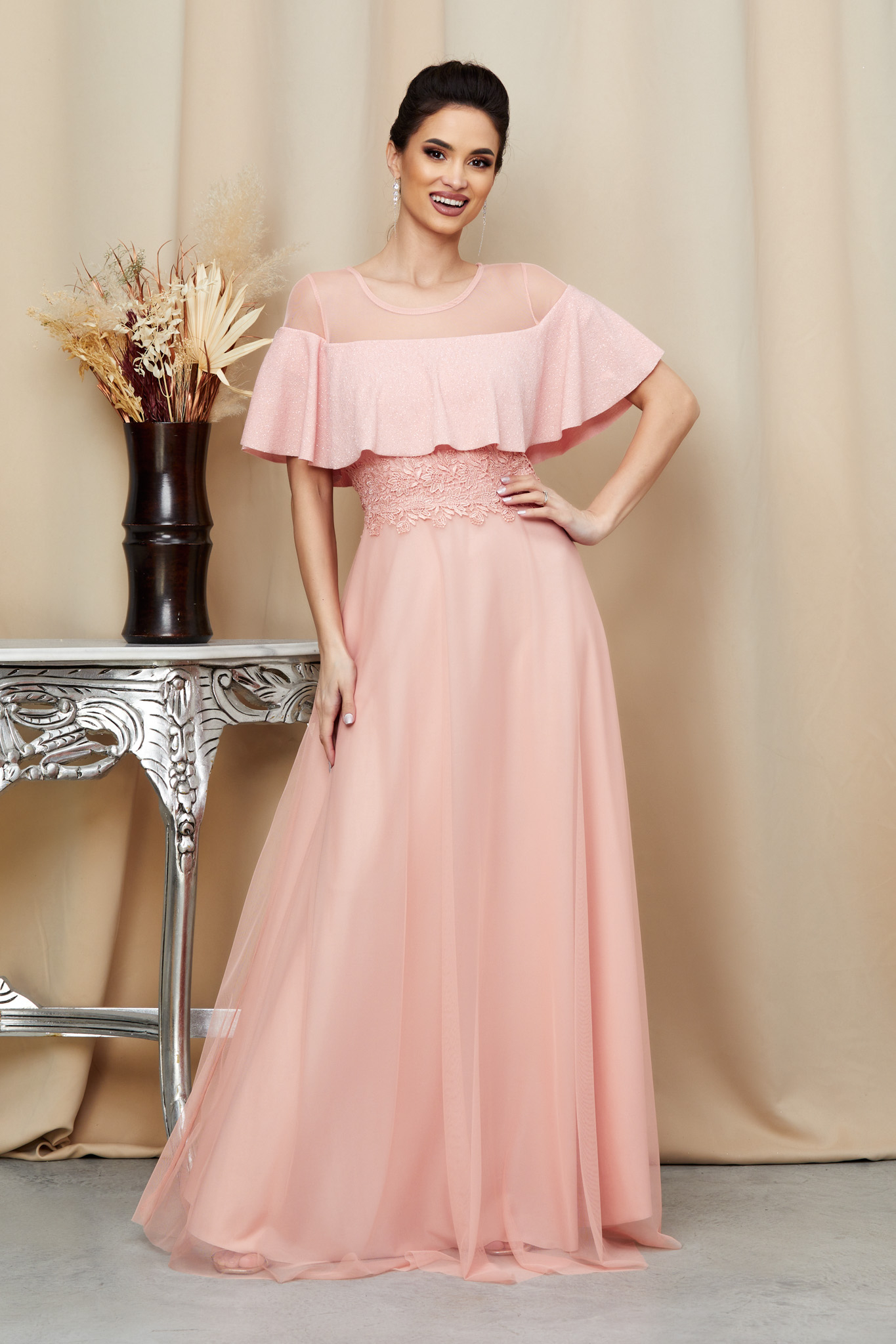 Reducere 22% la Rochie Adellya Peach