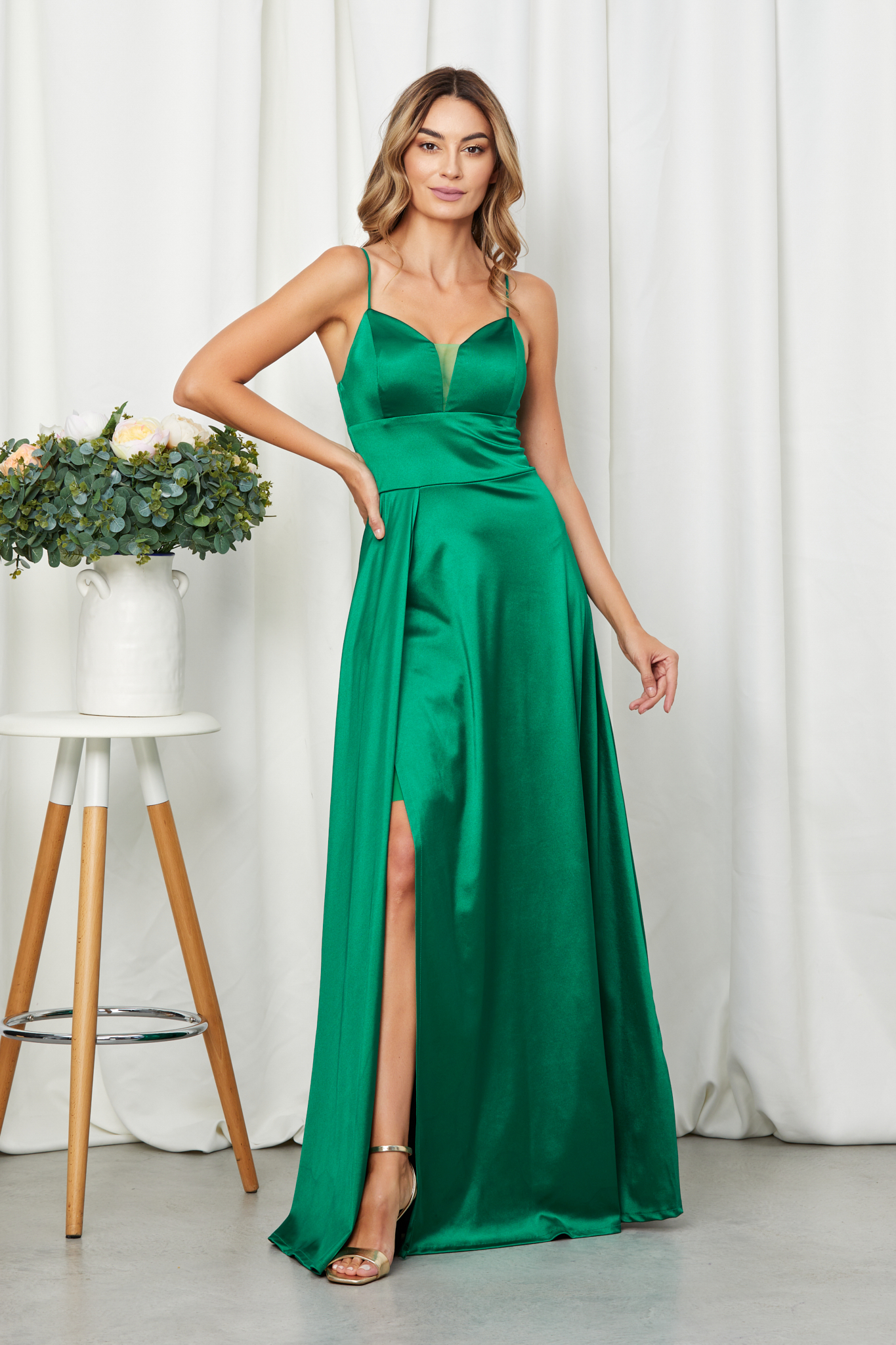 Reducere 24% la Rochie Esmeralda Verde Deschis