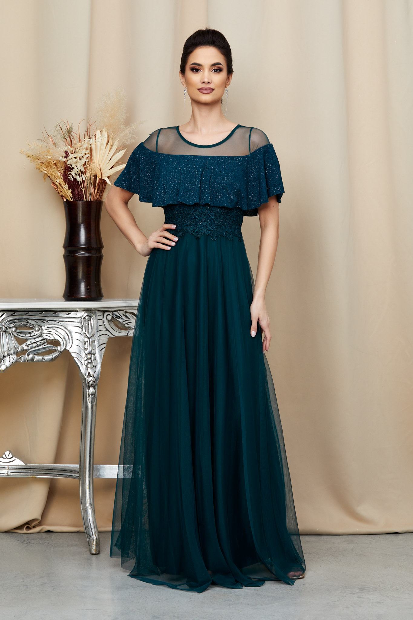 Reducere 22% la Rochie Adellya Verde