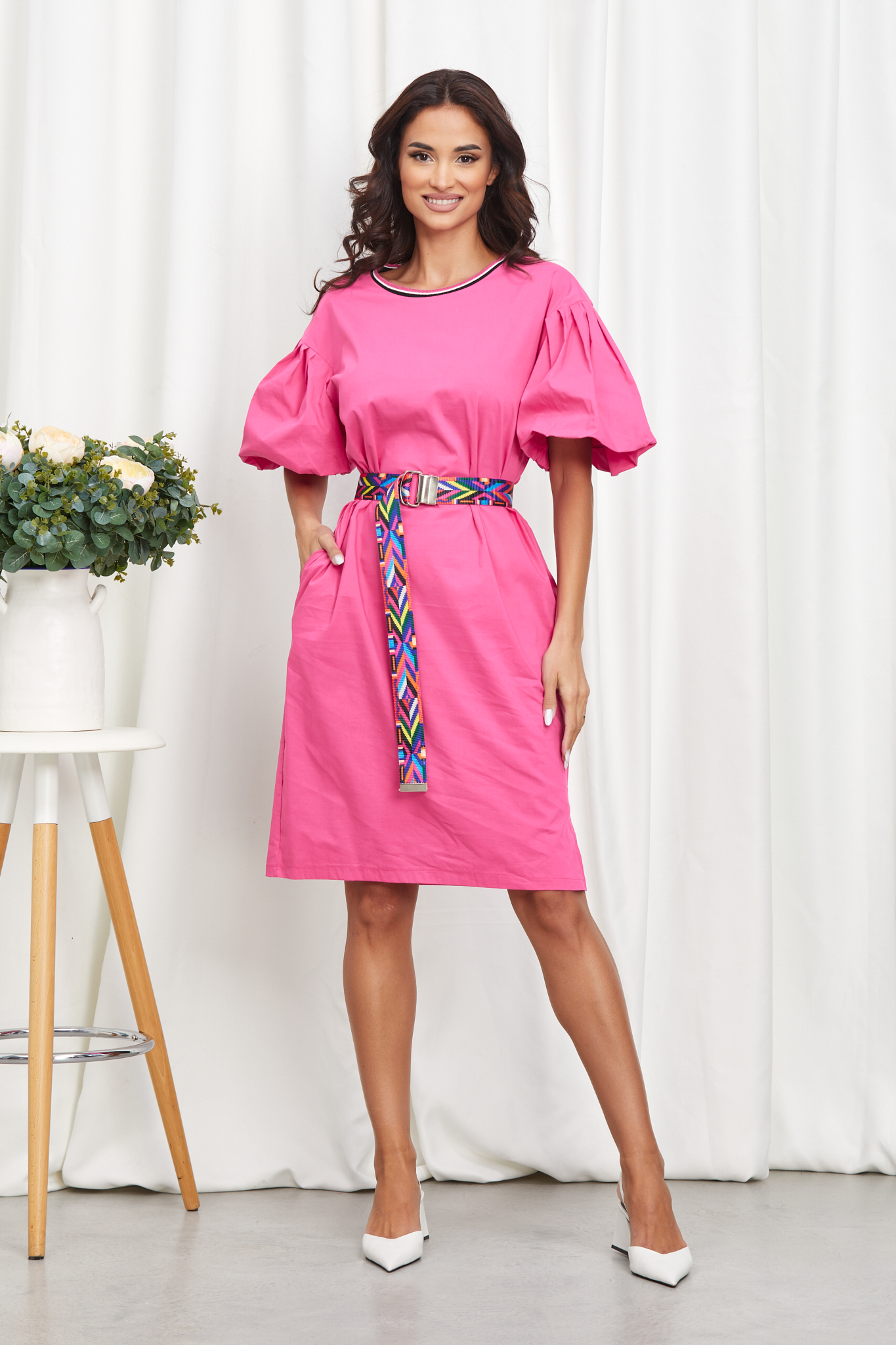 Reducere 24% la Rochie Nessa Fucsia