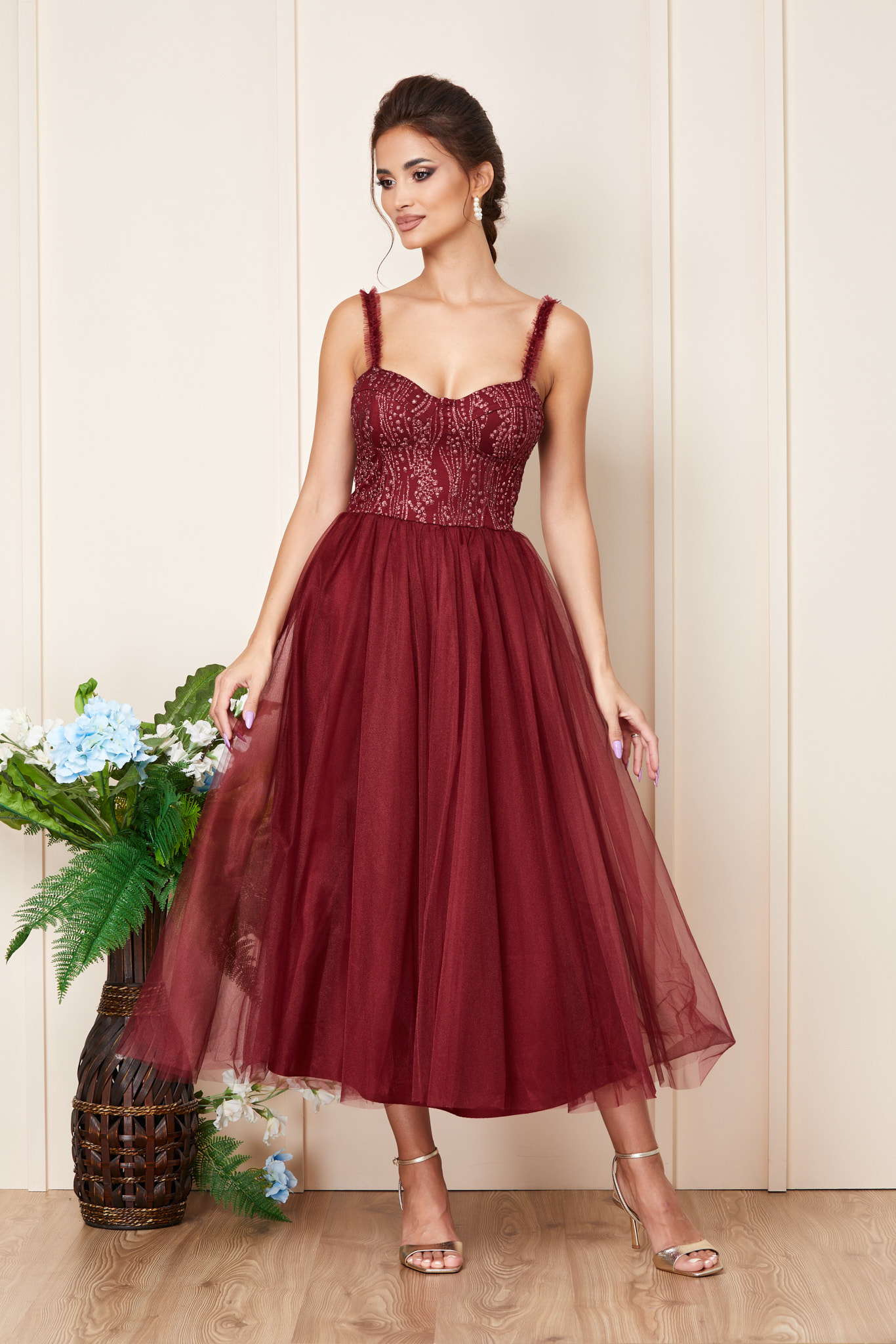 Reducere 18% la Rochie Unique Bordo