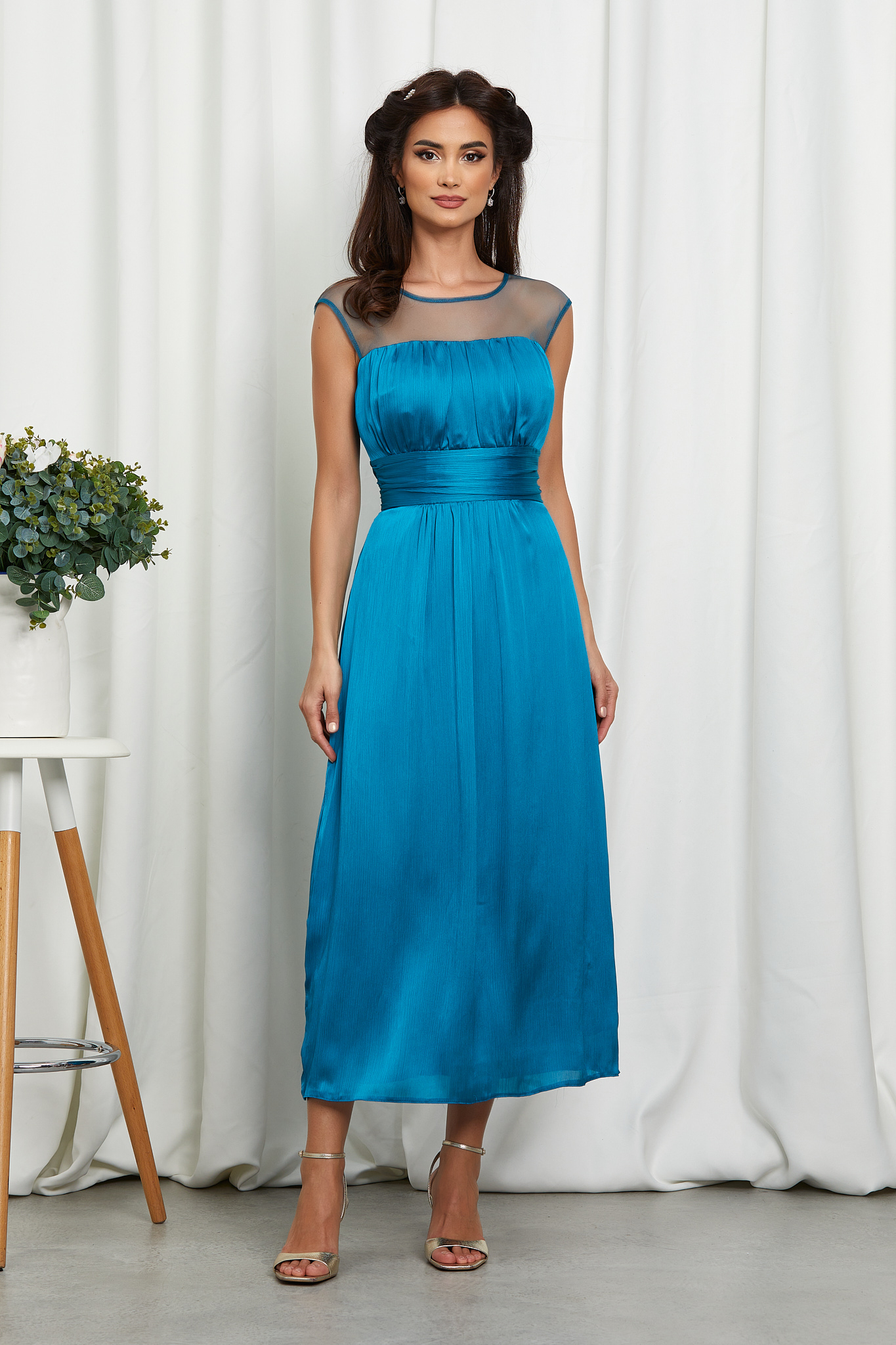 Reducere 47% la Rochie Moze Demetrya Turcoaz