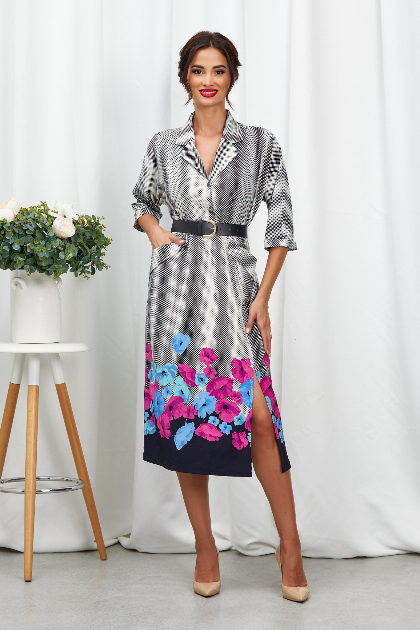 Reducere 43% la Rochie Roma Ecru