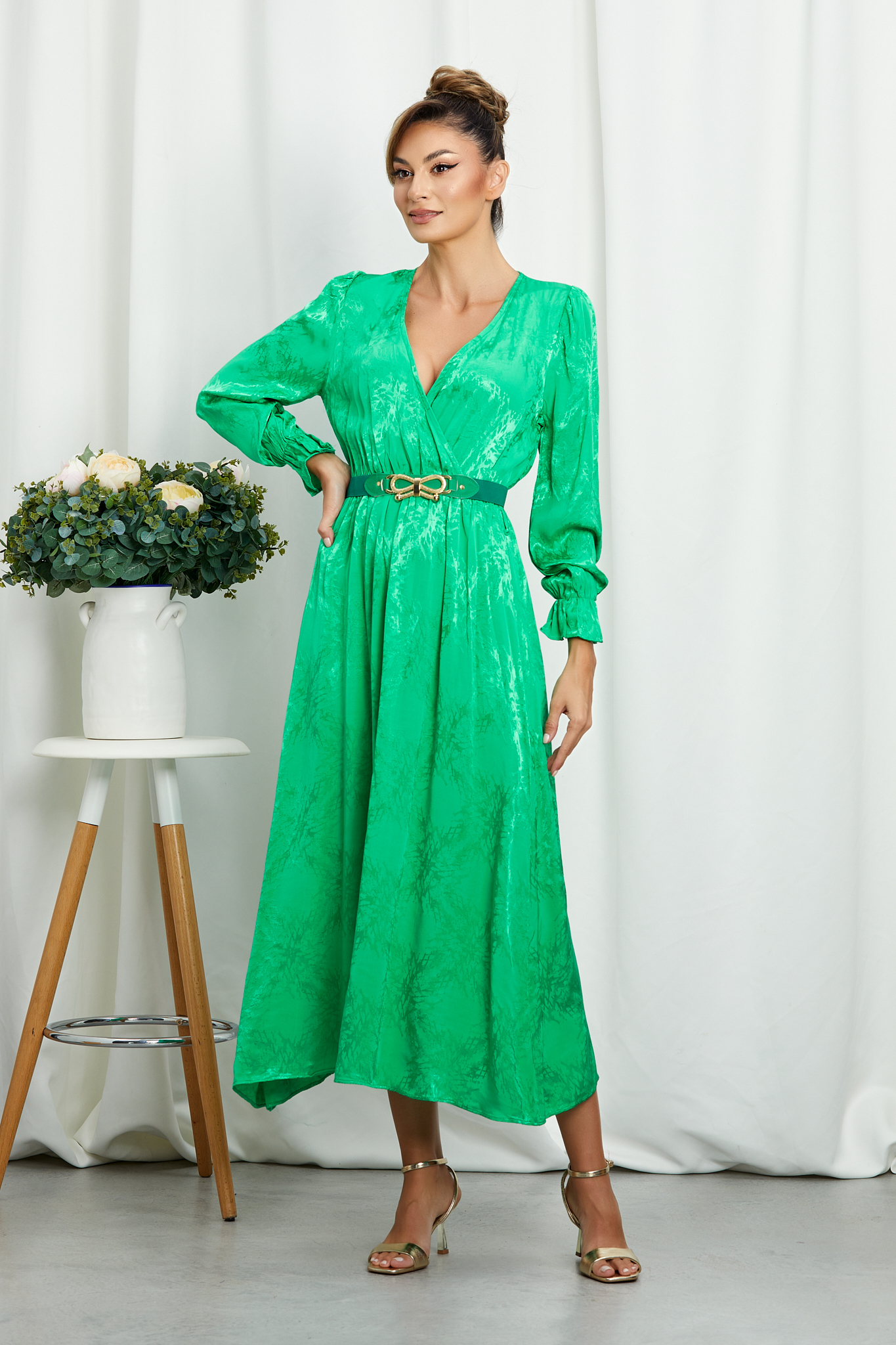 Reducere 43% la Rochie Octavia Verde