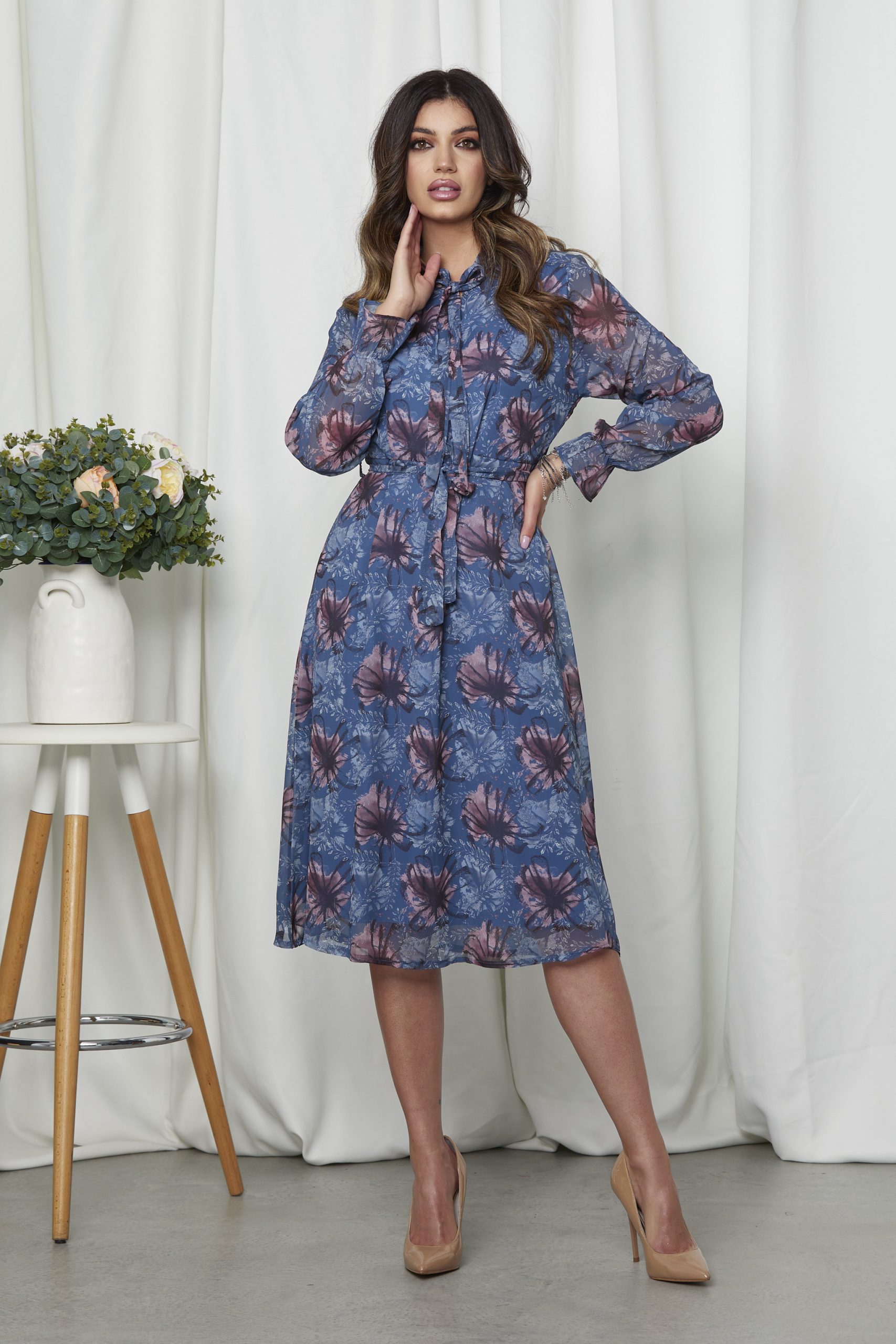 Reducere 45% la Rochie Vivian Albastra
