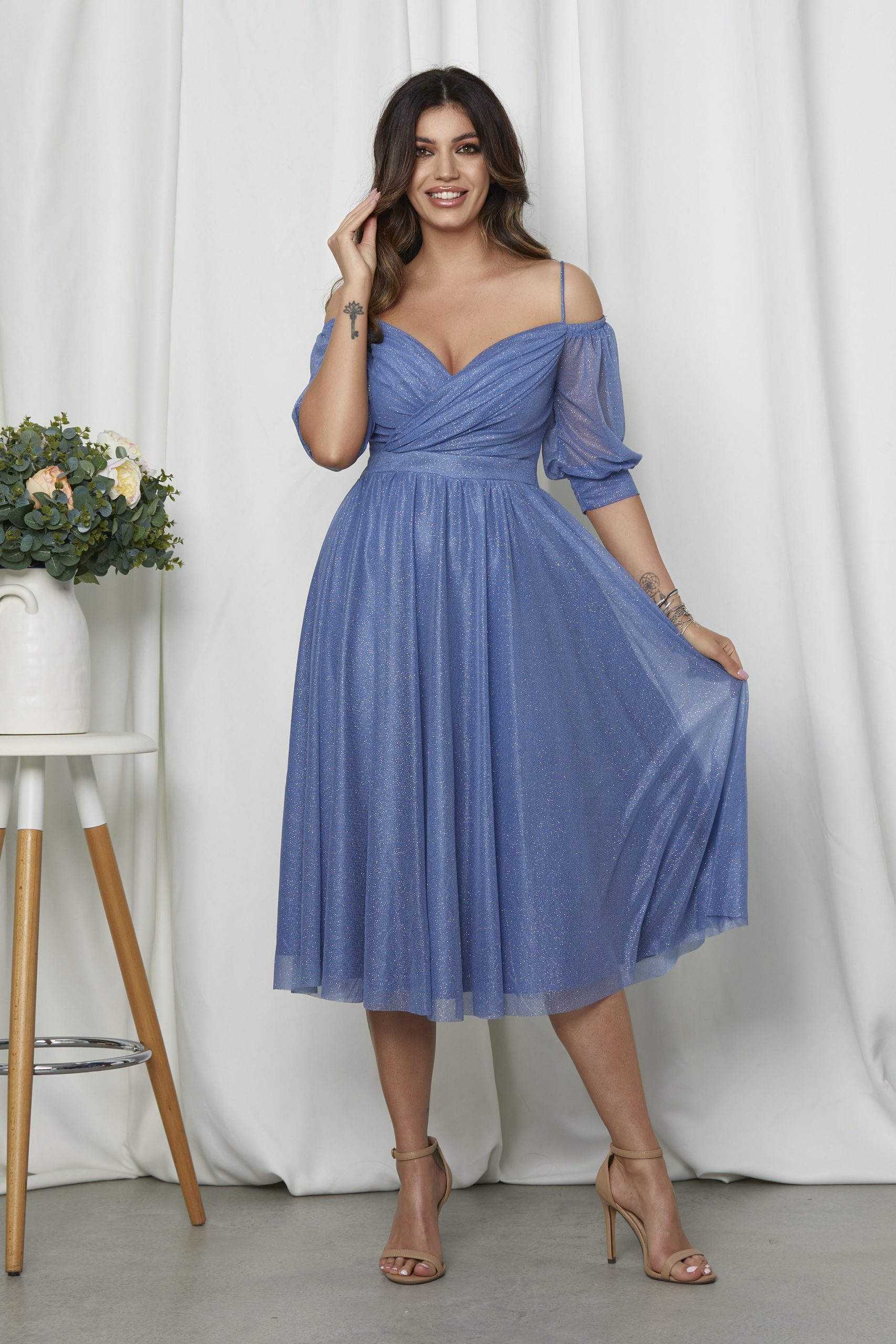 Reducere 23% la Rochie Rosalinda Albastra