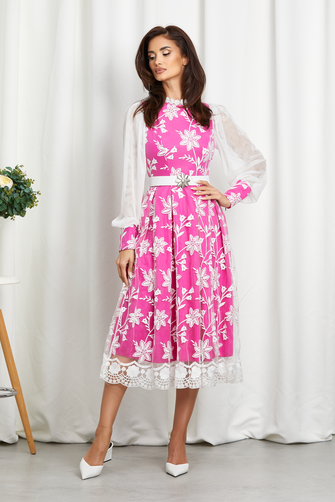 Reducere 44% la Rochie Soranna Ciclam