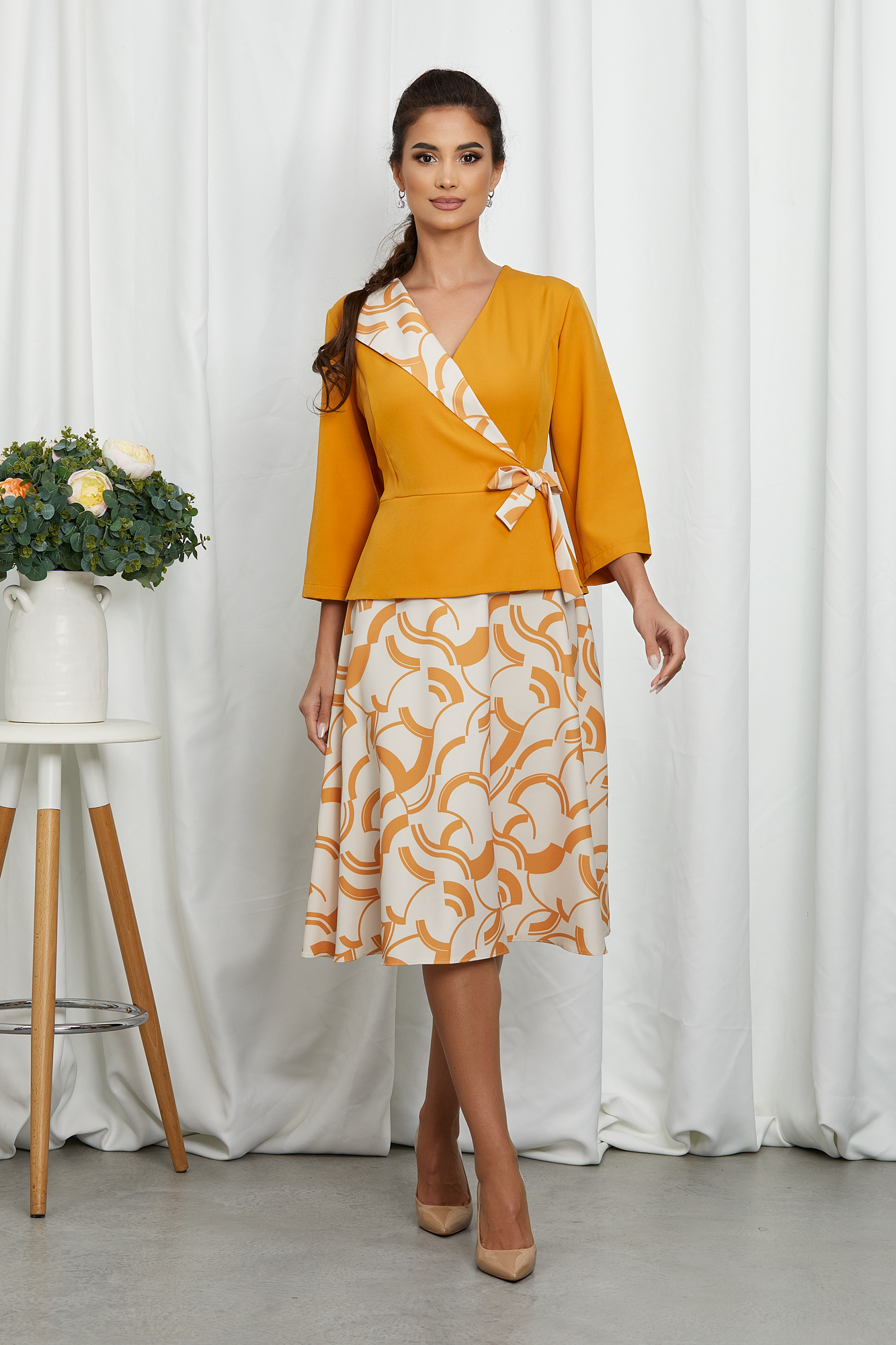 Reducere 13% la Rochie Mariah Galben Mustar