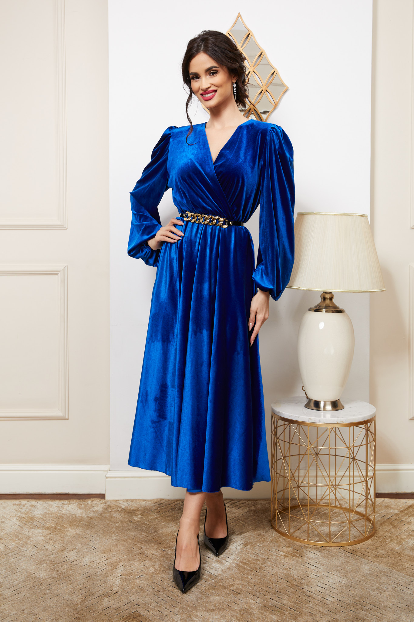 Reducere 12% la Rochie Janine Albastra