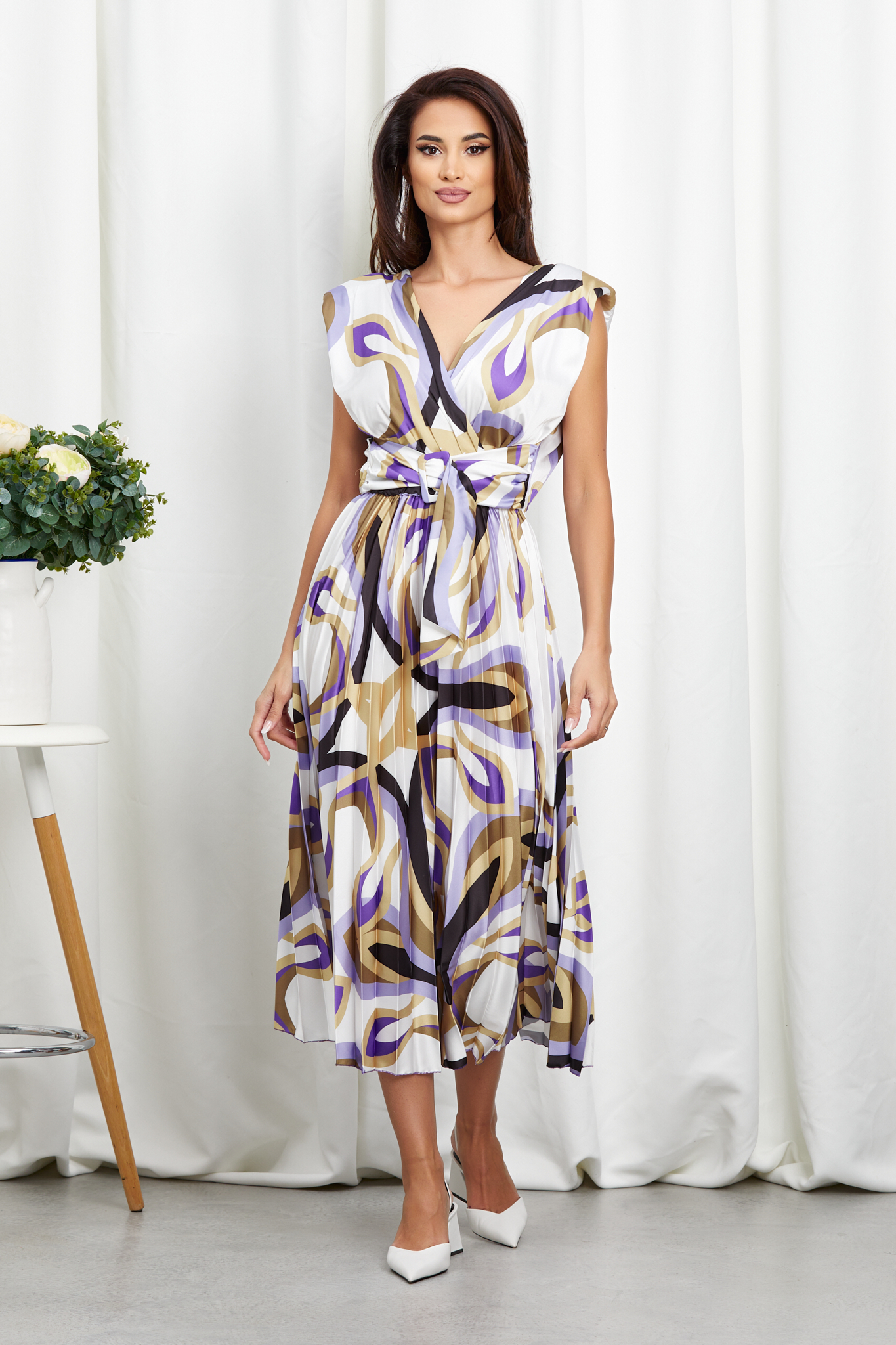 Reducere 24% la Rochie Carmen Violet Multi
