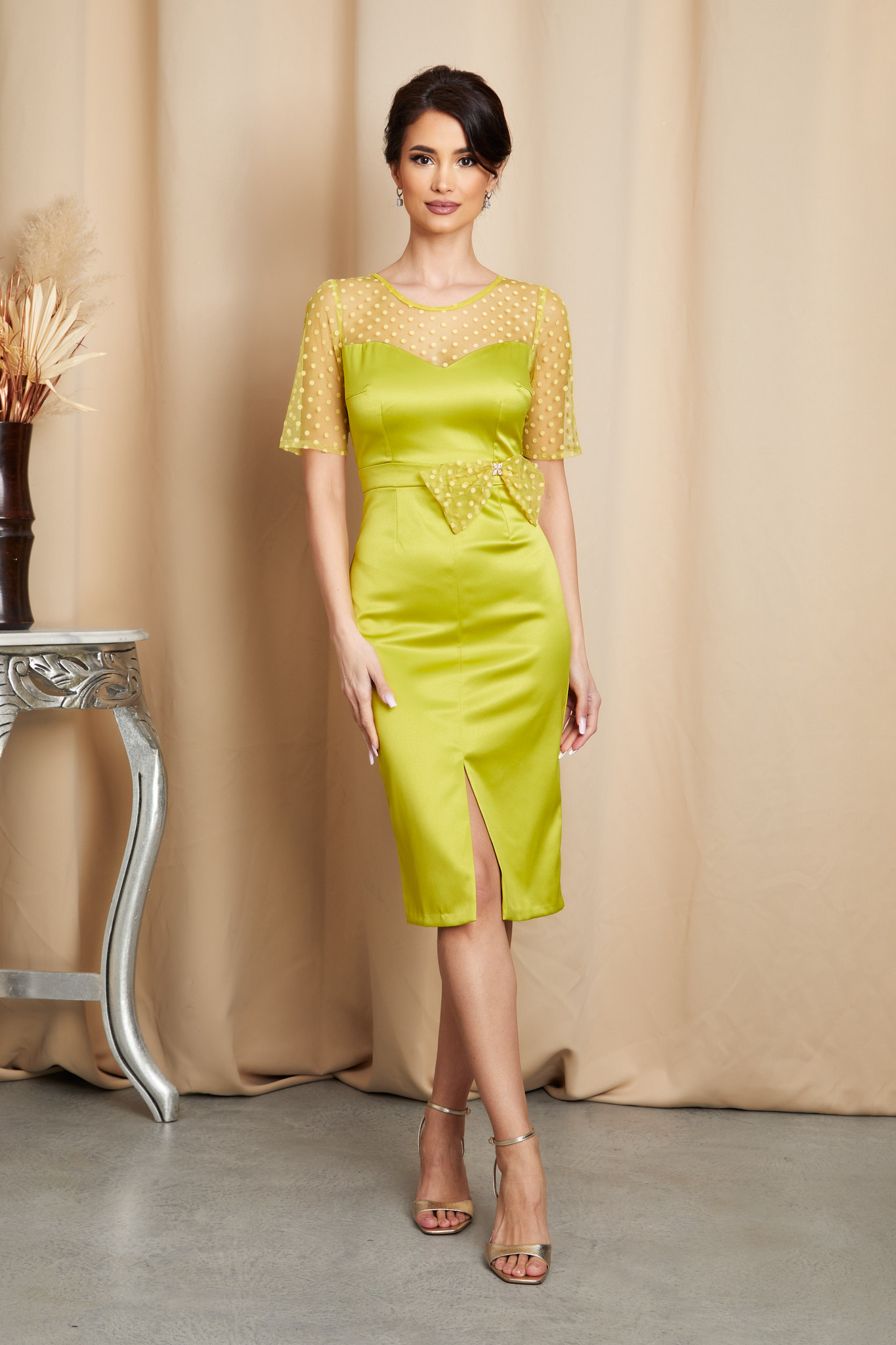 Reducere 38% la Rochie Moze Claudia Lime