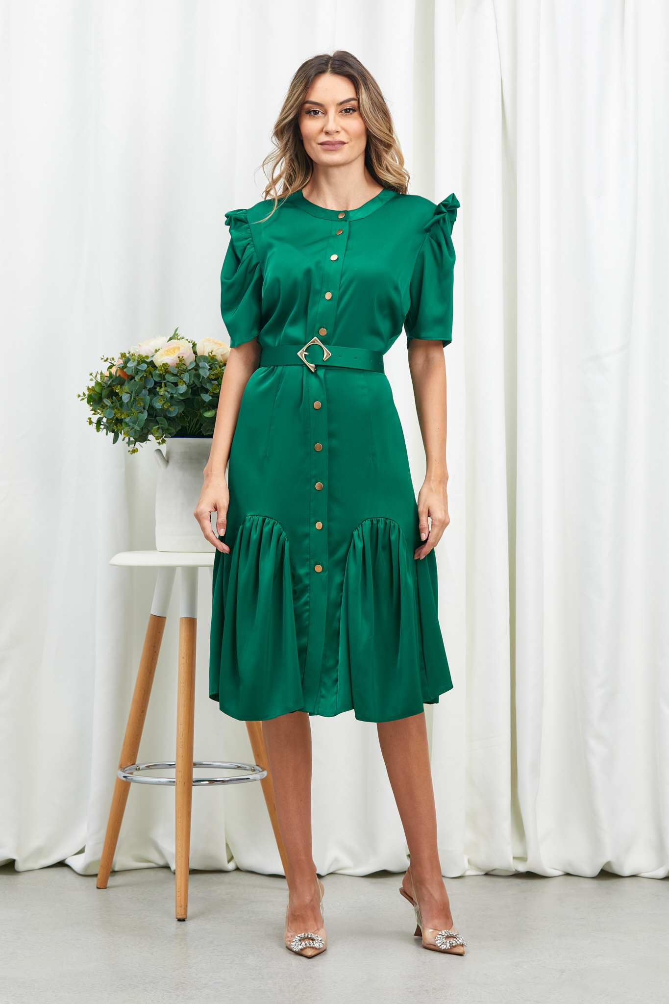 Reducere 28% la Rochie Patty Verde