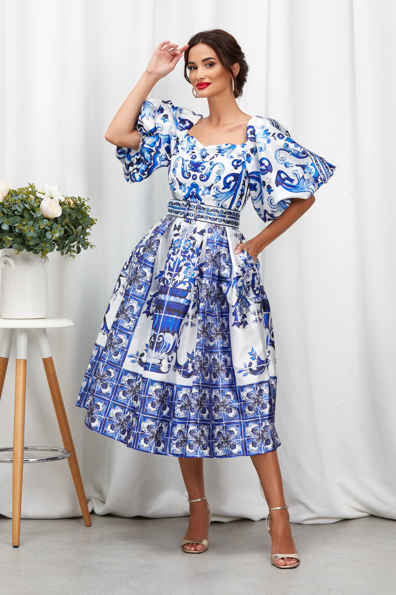 Reducere 27% la Rochie Natasha Albastra